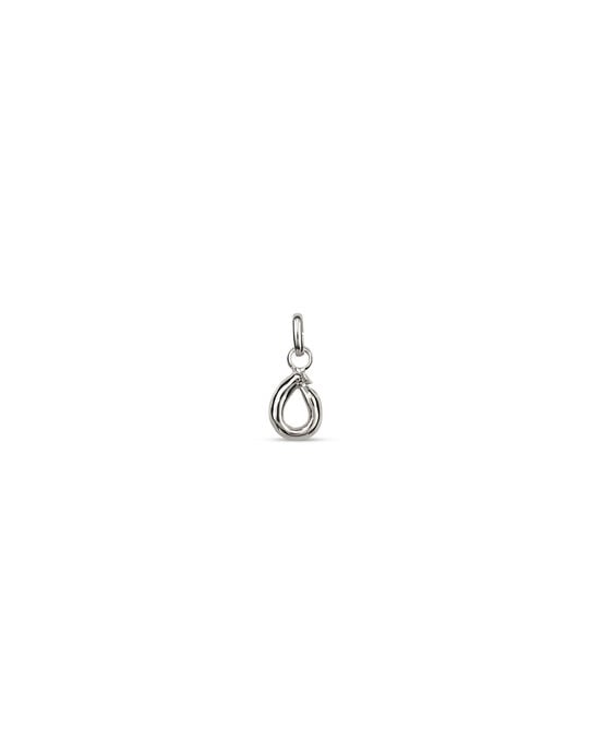 Small O initial charm, Silver, large